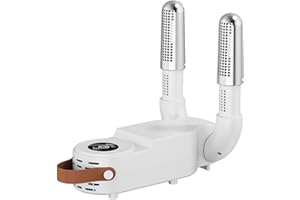 HDVIEW Shoe Dyer, Portable Electric Shoes Boots Glove Dryer and Warmer with Folding and Drying Adjustable Rack, Rapid Heating And Rapid Drying Multi-shoe Universal, Intelligent Timer and Constant Temperature