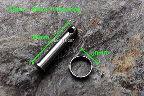 TIKING Titanium Knife Lanyard bead EDC Parachute Cord Pendant Fluorescence Light