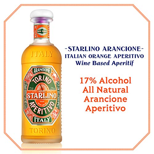 Starlino Orange Aperitivo 17% Vol Alkohol - fruchtiger italienischer Wein Aperitif aus sizilianischen Blutorangen - lecker mit Tonic für den perfekten Spritz Drink oder Cocktail (1 x 0,75l Flasche) – Bild 3