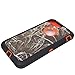 Heavy Duty Impact Rugged with Built-in Screen Protector Camouflage Protective Case Cover with Clip for Apple iPhone 7 Plus (Orange-Grass-Camo)