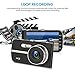 Dash Cam, EIVOTOR 1080P HD Dual Channel Dashboard Cameras Front and Rear, Driving Video Recorder with 4.0'' IPS Screen, Built in G-Sensor, Motion Detection, Loop Recorder