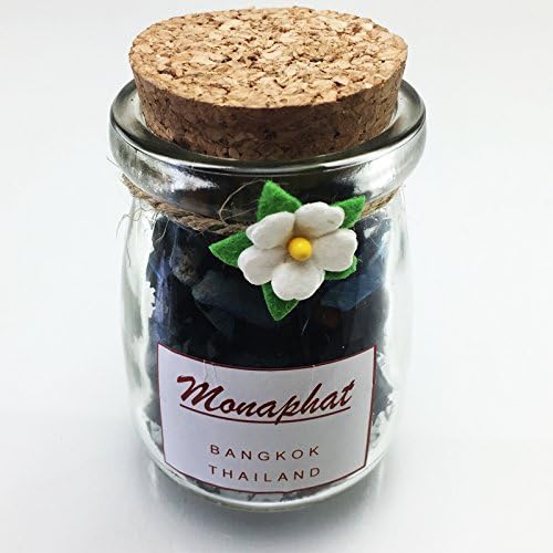 MONAPHAT The Beautiful Glass Bottle Design Decorative with BLUE OCEAN Fragrance Potpourri #PR-0301