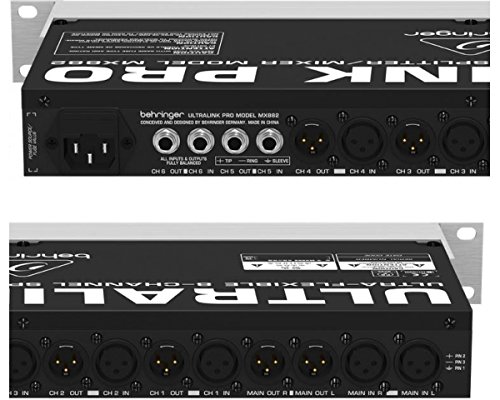 Behringer Ultralink Pro MX882 Splitter/mezclador de 8 canales ultra flexible Behringer Ultralink Pro MX882 Splitter/mezclador de 8 canales ultra flexible