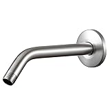 OFFO Shower Arm with Flange, 10 in Brushed Nickel