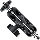 Lanxire Mini Magic Arm with Dual Ball Head and 1/4'' Screw - Compatible with Super Clamp, Camera Cage, Monitor, and Microphone - Max Load 4.4lb/2kg