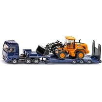 Siku - Heavy Haulage Transporter with Flat Bed Trailer - Blue