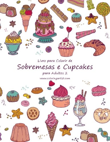 Livro Livro Para Colorir de Sobremesas E Cupcakes Para Adultos 2