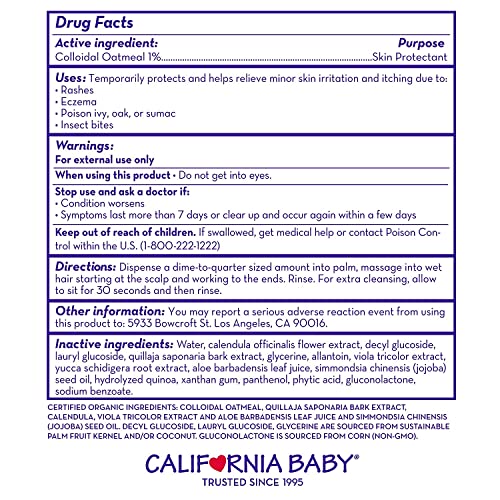 California Baby Eczema Shampoo and Body Wash Therapeutic Relief, Skin