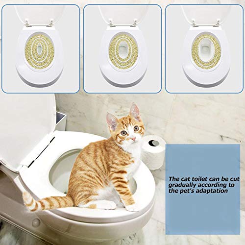 Jocestyle Cat Toilet Seat Training Kit Puppy Litter Potty Seat Clean Tray Pets Cleaning Supplies