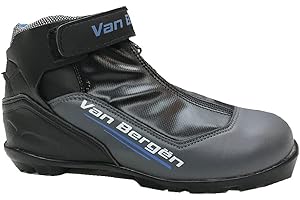 Unisex Men and Women Cross-Country NNN Ski Boot Zipper and Strap Closure with Insulation