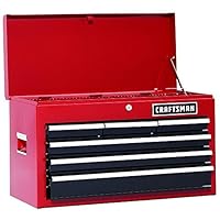 Craftsman 26 In 6 Drawer Heavy Duty Ball Bearing Top Chest Box DIY Red 37711