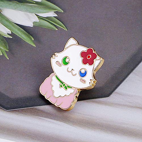 KimYoung Cute Enamel Lapel Pin Sets Carton Animal Brooch Pin (Cat Pin)