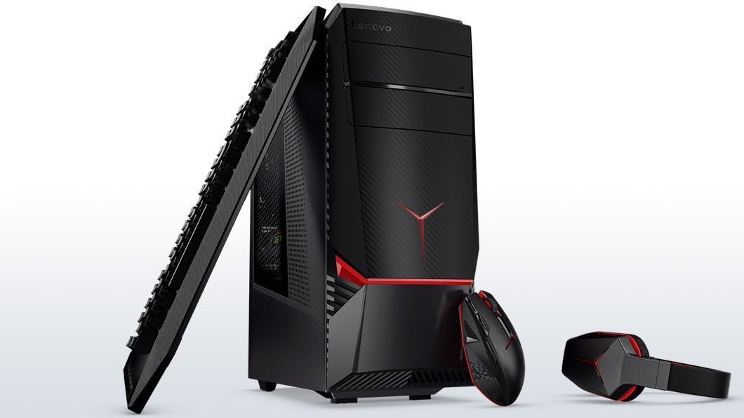 2018 Premium Lenovo IdeaCentre Y900 VR Ready Gaming Desktop - Intel Quad Core i7-6700K Up to 4.2GHz, 16GB DDR4, 128GB SSD + 1TB HDD, 8GB NVIDIA GeForce GTX 1070, DVDRW, WLAN, Bluetooth, Win 10
