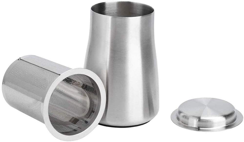 POEFT Coffee Tamping Mat, Espresso Silicone Tamper Mat Anti-Skid Multi-Function Corner Pad Holder - Brown