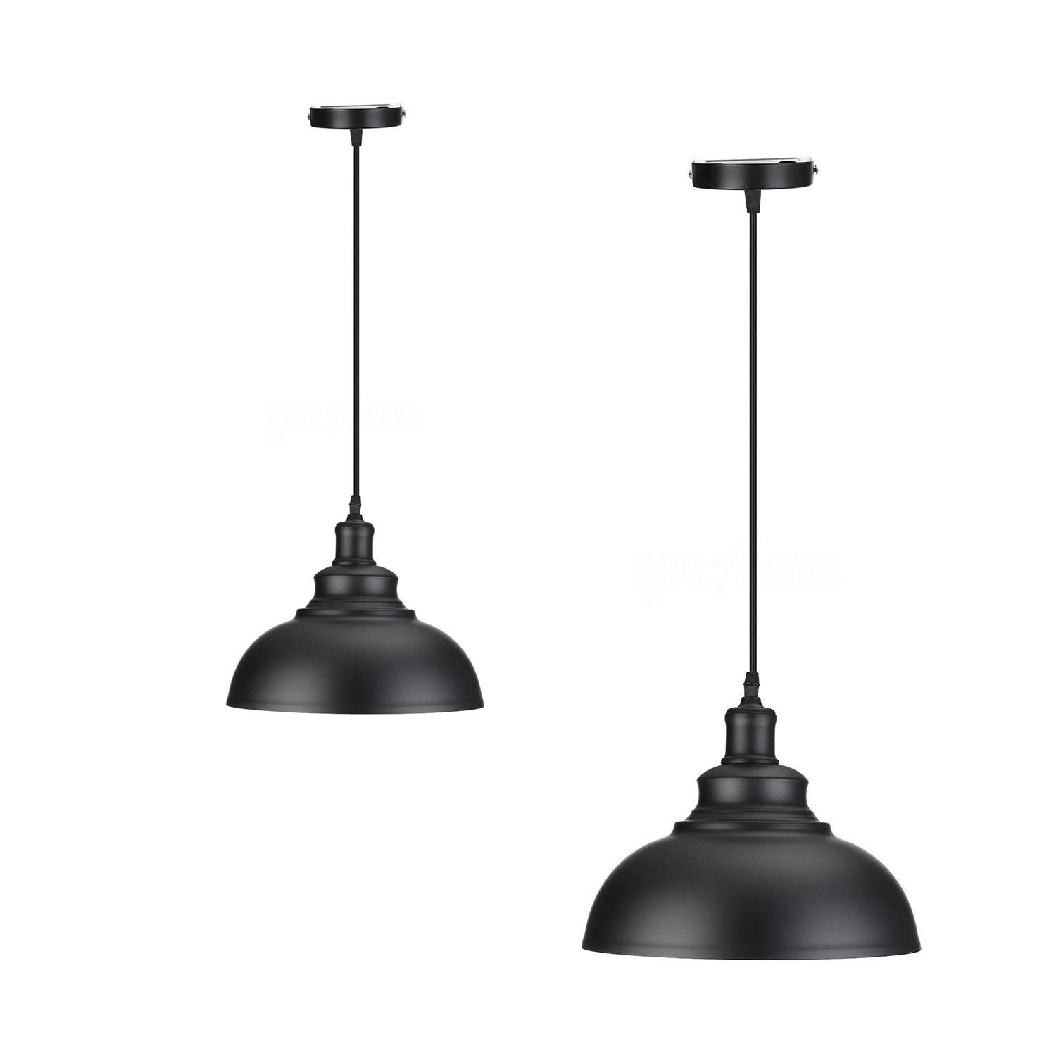 DC VOLTAGE Vintage Dome Shade Pendant Light Industrial 95cm Adjustable Hanging Pendant Light Ceiling Lighting for Dining Room, Bar, Club and Restaurant