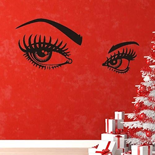 Hepburn's eyes girls bedroom wall stickers