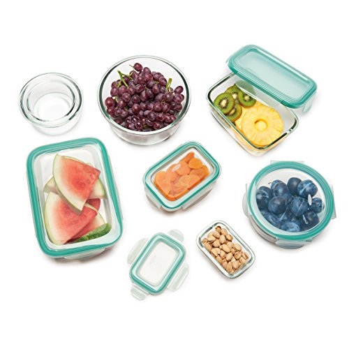 OXO Good Grips 16 Piece Smart Seal Leakproof Glass Food Storage Container Set - //coolthings.us