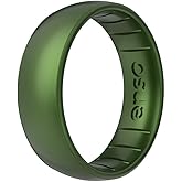 Enso Rings Classic Legend Silicone Ring - Made in The USA - an Ultra Comfortable, Breathable, and Safe Silicone Ring - Men's and Women's Silicone Wedding Ring