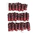 CooCooJoo 5 Inch 20 Strands/Pack Jamaican Bounce Crochet Hair Wand Curl Synthetic Hair Crochet Braids Afro Kinky Braiding Hair Extensions African Braids (1B/Burgundy)