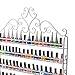 Dazone DIY Mounted 6 Shelf Nail Polish Wall Rack Organizer Holds 120 Bottles Nail Polish or Essential Oils (White)