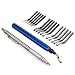 Deburring Tool Kit Set YUFUTOL 15 pcs HSS Blades with A Swivel Handle and A Pointed Tiles Cutter Pen Removing Burr for Metal Steel Aluminum Plastic Wood Fiberboard primary