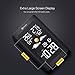 DIGOO DG-TH11300 Wireless In&Outdoor Hygrometer Thermometer Color Weather Staion, 3 Channels outdoor sensor, Wide Visual Angle With Forecast Sensor,Dual Alarm Clock Setting
