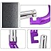 Shells Magic Purple Color Extra-large D-Shape Super-handy Snap Hook Hanger Bags Holder Carrier Mommy Hook Carry Handle With Soft Foam Grip (Purple)