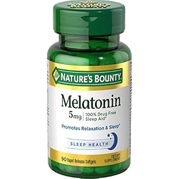 Natures Bounty Melatonin 5mg, 90 Softgels (Pack of 3)
