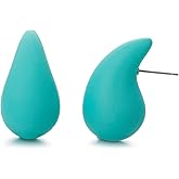 Winssigma Chunky Acrylic Hoop Earrings, Lightweight Waterdrop Hoops Earrings, Hypoallergenic Trendy Jewelry for Women