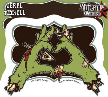 Jeral Tidwell - Zombie Heart Hands - Sticker / Decal