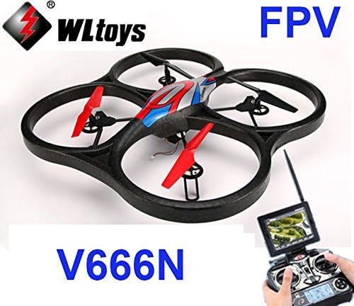 DKRC WLtoys Upgrade V666N 4CH 6 Axis 5.8G RTF FPV Quadcopter with 2.0MP HD Camera &amp; Barometer Set Height and Automatic Take off Function