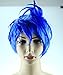 Glameow Inside Out Adjustable Short Cosplay Wig Blue Green Hair Halloween Party Costume (Blue)
