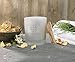Sandalwood Wood Wick Scented Candle - Soy Wax Glass Jar Candle Gift with Wooden Lid, 45 Hours Burning, Candle Gift for Valentine's Day