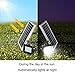 Ultra Bright Solar Flood Light Outdoor with Long Cable - Waterproof Wireless Solar Powered Security White Spotlight Wide Area Lighting for Garden, Wall, Driveway, Deck, Patio, Farm, Pathway, Street