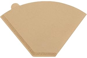 PADELE Coffee Filters #4，Cone Coffee Filter 8-12 Cup，200 Unbleached Natural Coffee Filters