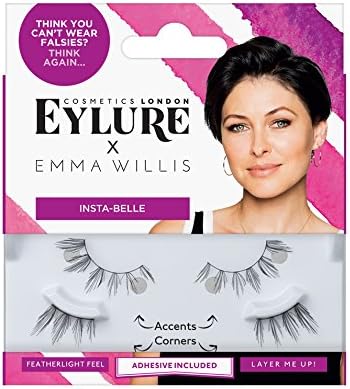 Eylure x Emma Willis Strip Lashes- Insta Belle 1 Count (Pack of 1), black