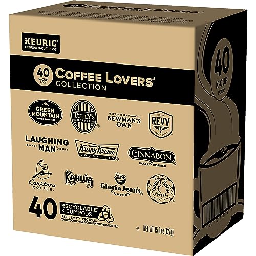 KEURIG COFFEE LOVERS’ COLLECTION SAMPLER PACK, SINGLE-SERVE K-CUP PODS, COMPATIBLE WITH ALL KEURIG 1.0/CLASSIC, 2.0 AND K-CAFÉ COFFEE MAKERS, VARIETY PACK, 40 COUNT