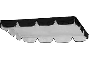 PLUSLEYSC Patio/Outdoor Swing Canopy Replacement, Swing Canopy Top Cover 2-3 Seat Shade Awning Cover, 420D All Weather Protection Deluxe Waterproof UV