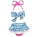 Taiycyxgan Baby Toddler Girls 3pcs Swimwear Grid Bikini Swimsuit With Hat Set