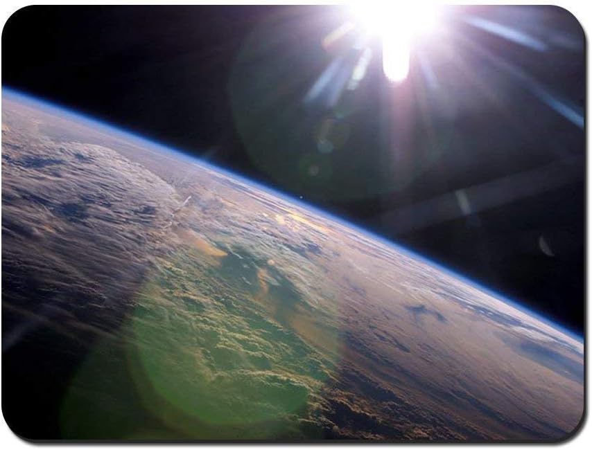 BGLKCS Earth From Space Star Sun Clouds - Customized Rectangle Non-Slip Rubber Mousepad Gaming Mouse Pad