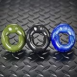 Oxballs Grip Padded Silicone Cockring, Green, 65 Gram