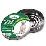 HerbalVet Dog Flea Collar for Flea and Tick Treatment and Prevention for Dogs| One Size Fits All, 100% Natural Oils, 100% Waterproof, 8 Month Essential Oil Flea Collar | Helpful E-Book Included