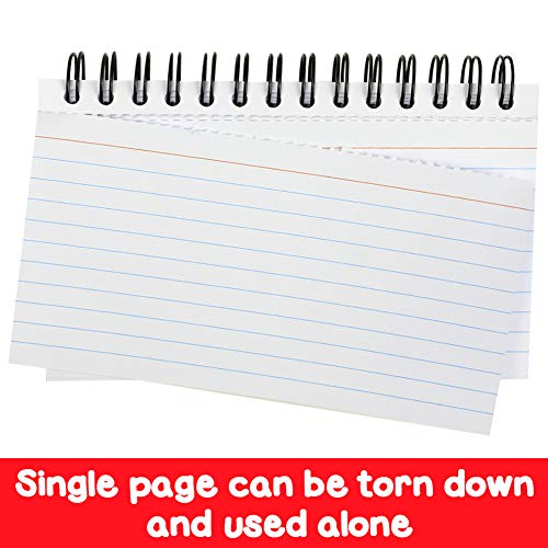 Koogel 400 Pages Index Card, 3 x 5 Inch White Learning Card Note Cards