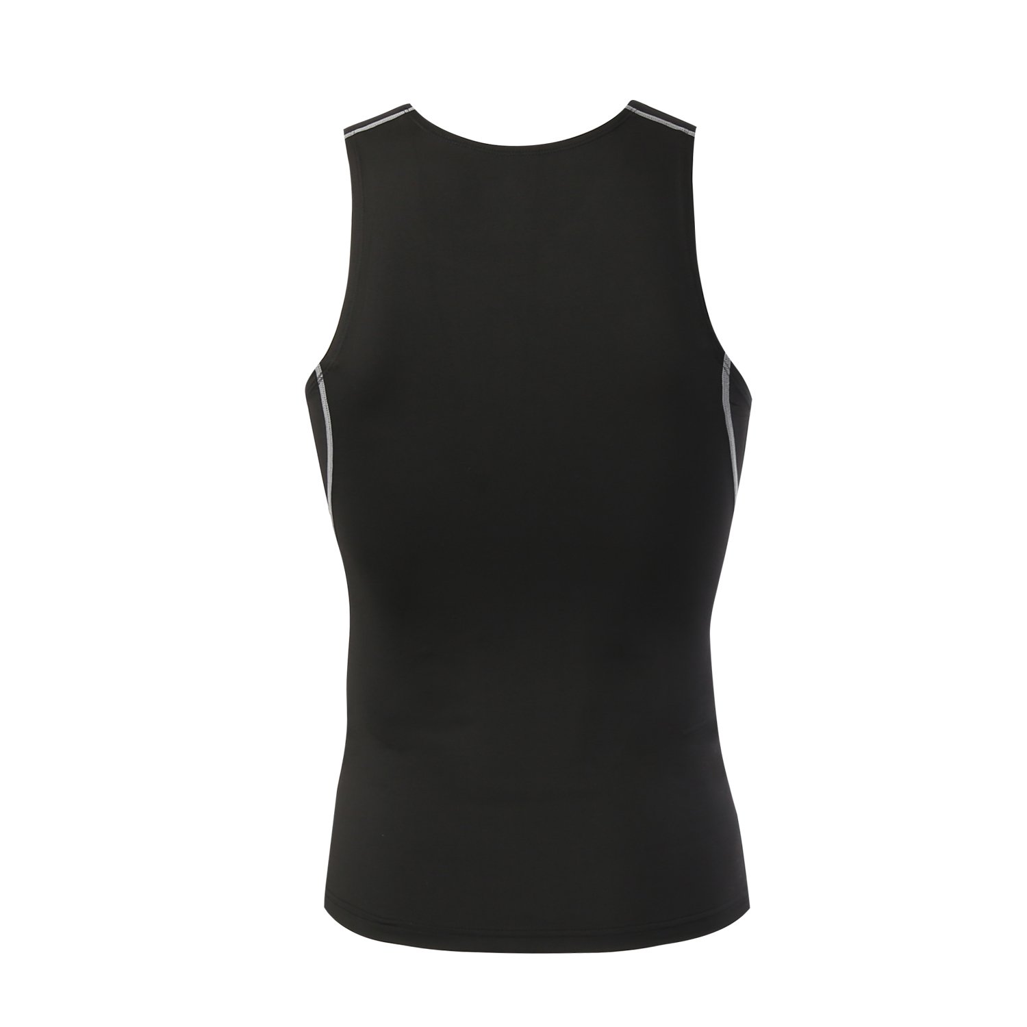 YT Men\'s Vest Tight T-Shirt Fast Dry Top,Tights for Workouts,Fitness,Running,Cycling,Sports Top Apperal (Black, 3XL)