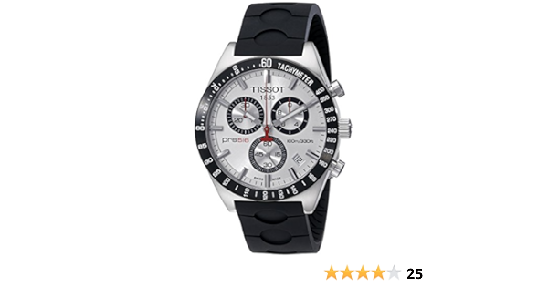 Tissot Men's T0444172703100 PRS 516 Silver-Tone Chronograph Dial Watch With  Black Rubber Band: Buy Online at Best Price in UAE - Amazon.ae