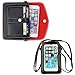 Ranboo Girl Wallet Purse with Strap + Woman Crossbody Shoulder Bag with Card Slot iPhone 6s 6 Plus Samsung S6 S5 Galaxy Note 5 N9200 S6 Edge Plus Note 4 3 HTC LG (Black+Black)