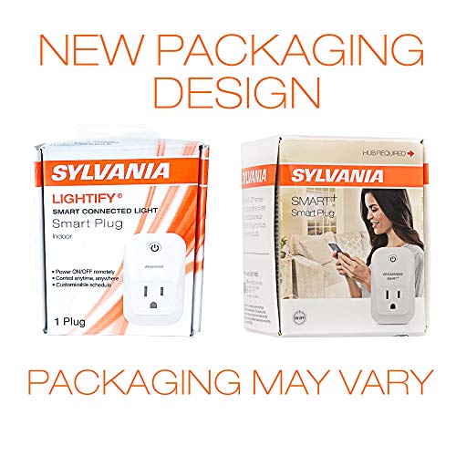 Sylvania Smart Home 72922 Sylvania LIGHTIFY Smart Plug, 1 Pack, White (Certified Refurbished)