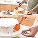 Silicone Spatula,Xpatee 4-piece 600ºF Heat-Resistant Baking Spatulas Non-stick Flexible Rubber Spatulas with Stainless Steel Core (Orange)