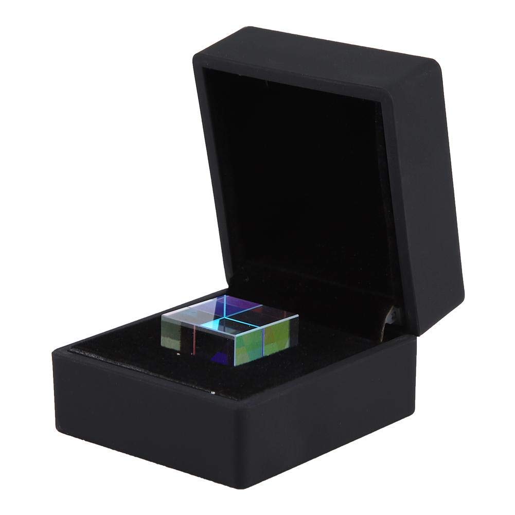 Oumefar Mini Optical Crystal Photography Prism Crystal Cube Triangular Prism Acrylic Cube Prism for Teaching,Playing,Photography
