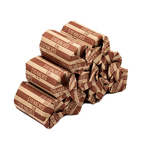 Half Dollar Coin Wrappers, 100 Flat Striped Coin Wrappers Pricepulse